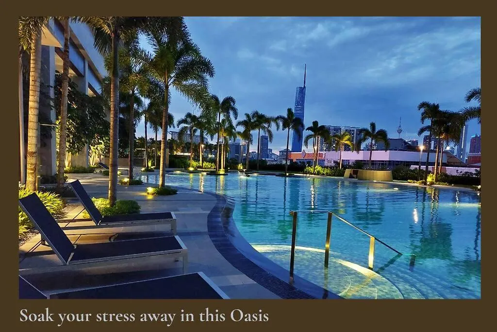 Pool Heaven Studio - 1 Mrt Stop To Trx The Exchange,Free Shuttle To Mrt Kuala Lumpur