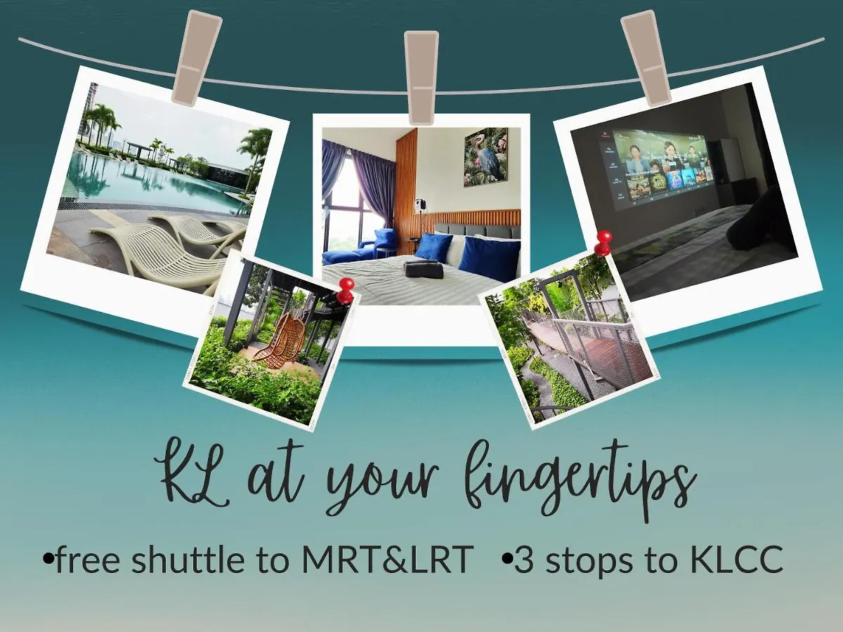 Pool Heaven Studio - 1 Mrt Stop To Trx The Exchange,Free Shuttle To Mrt Kuala Lumpur